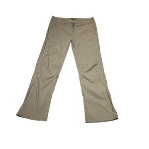 PRANA Pants Womens Sz 14 Convertible Draw String Pockets Outdoors Hiking